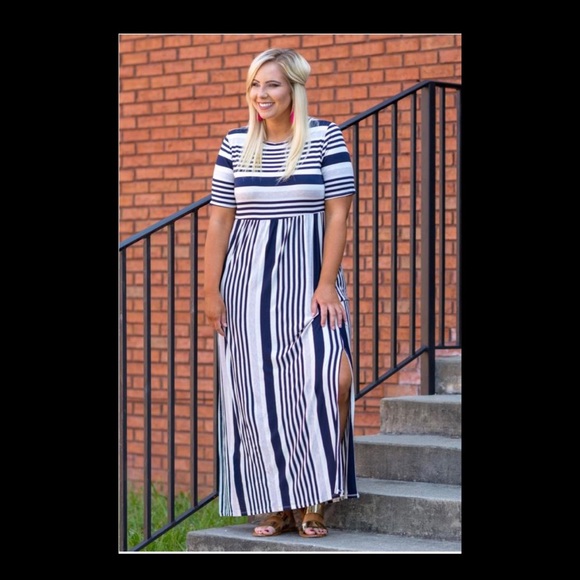 Chic Soul Dresses & Skirts - Striped Maxi dress